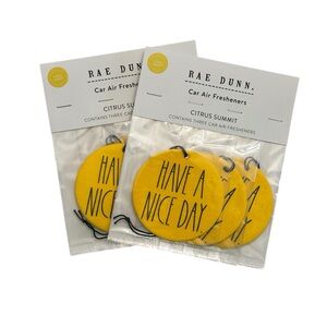 Rae Dunn Citrus Summit Car Air Fresheners 2 packs, 3 per pack